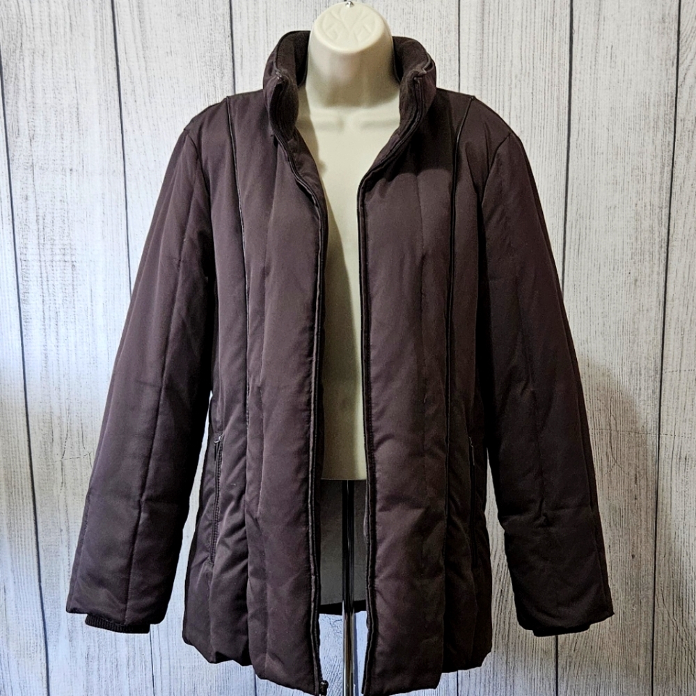 LIZ CLAIBORNE Full Zip Puffer Jacket - Picture 3 of 11